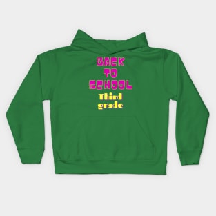 Back to School third grade Kids Hoodie